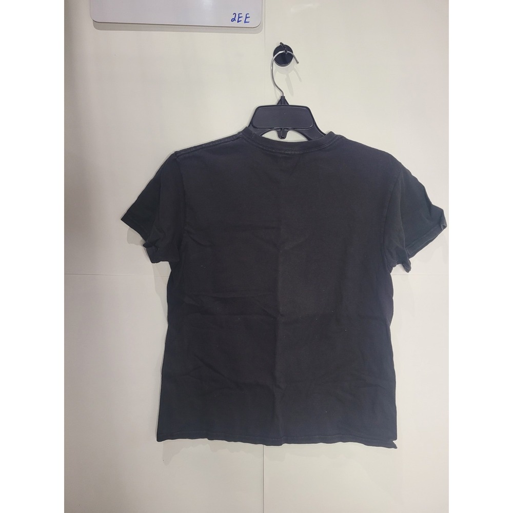 Womens K-Swiss short sleeve crop top, blue, size Medium (M)